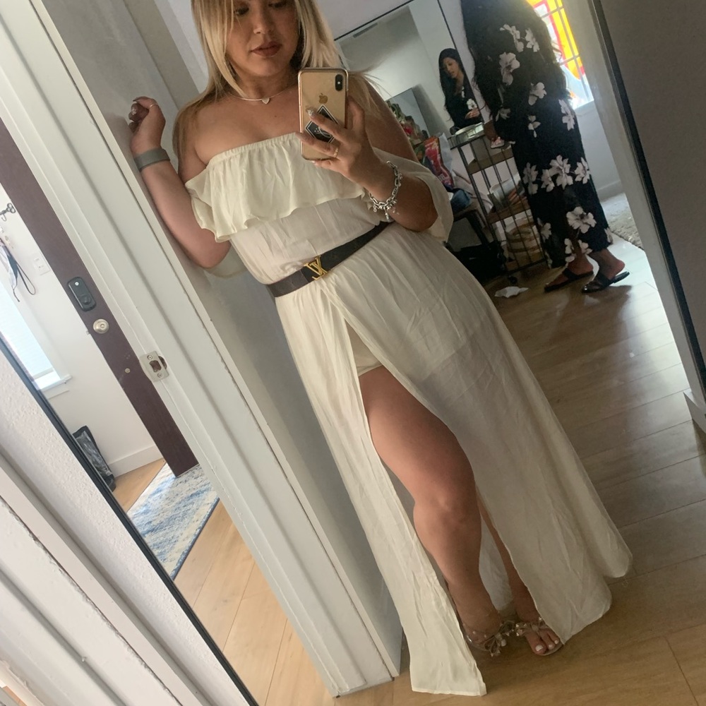 Cream Maxi Romper